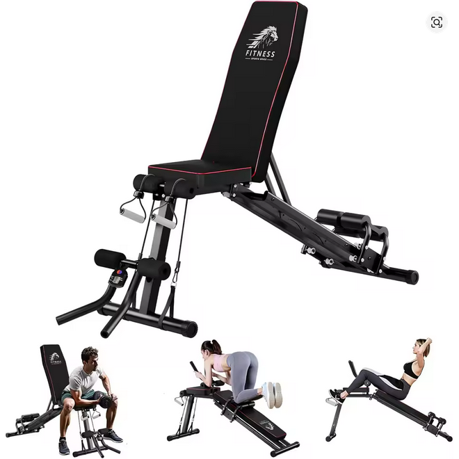 Banc de Musculation Réglable 8 Positions | 400kg | Fitness Maison Pro