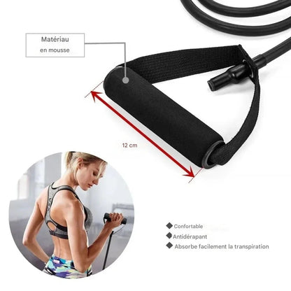 FitResist™ – Élastique de Résistance avec Poignées | Musculation & Fitness Maison