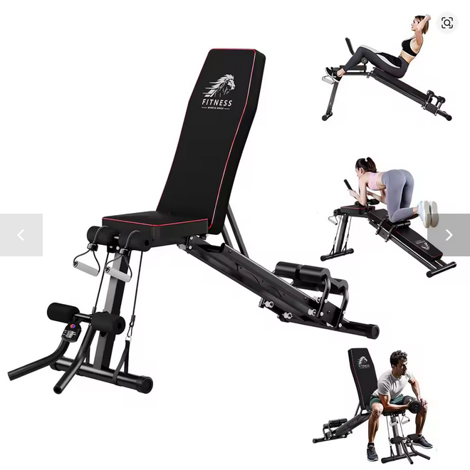 Banc de Musculation Réglable 8 Positions | 400kg | Fitness Maison Pro