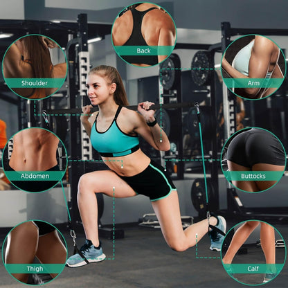 Barre Pilates — Kit Fitness avec Élastiques de Résistance | Sculpt & Tonification